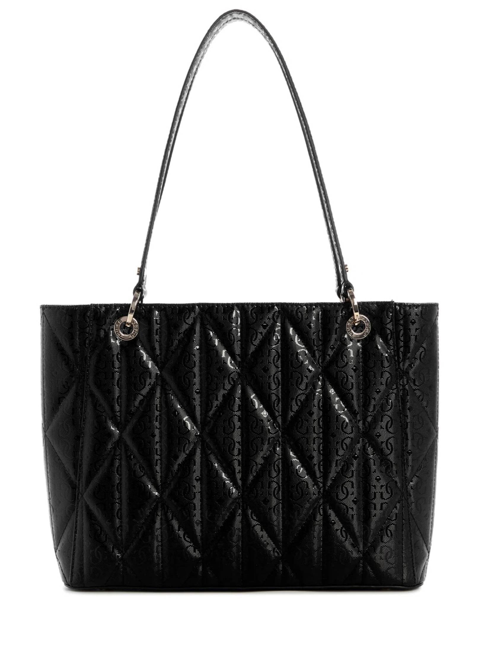 Borsa donna Guess a spalla Aldina Noel Tote black B26GU84 GG966325