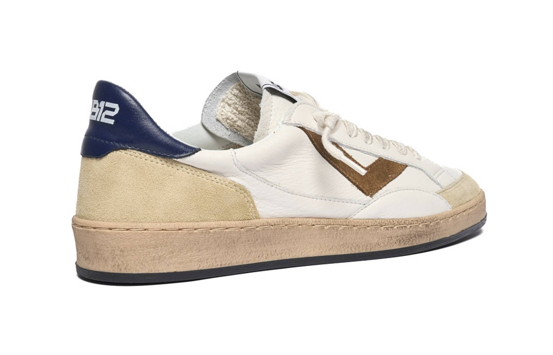 Scarpe uomo 4B12 sneakers white/ beige U26QB06 PLAYNEW-U17