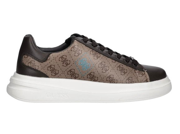 Scarpe uomo Guess sneaker Elba 4G logo beige brown U26GU15 FMFLBAFAB12
