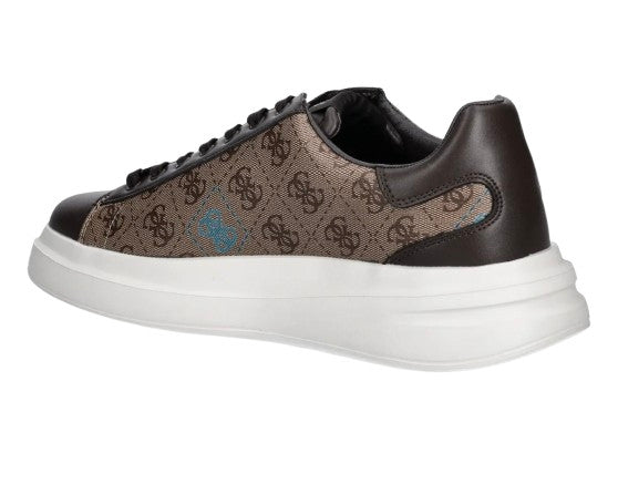 Scarpe uomo Guess sneaker Elba 4G logo beige brown U26GU15 FMFLBAFAB12