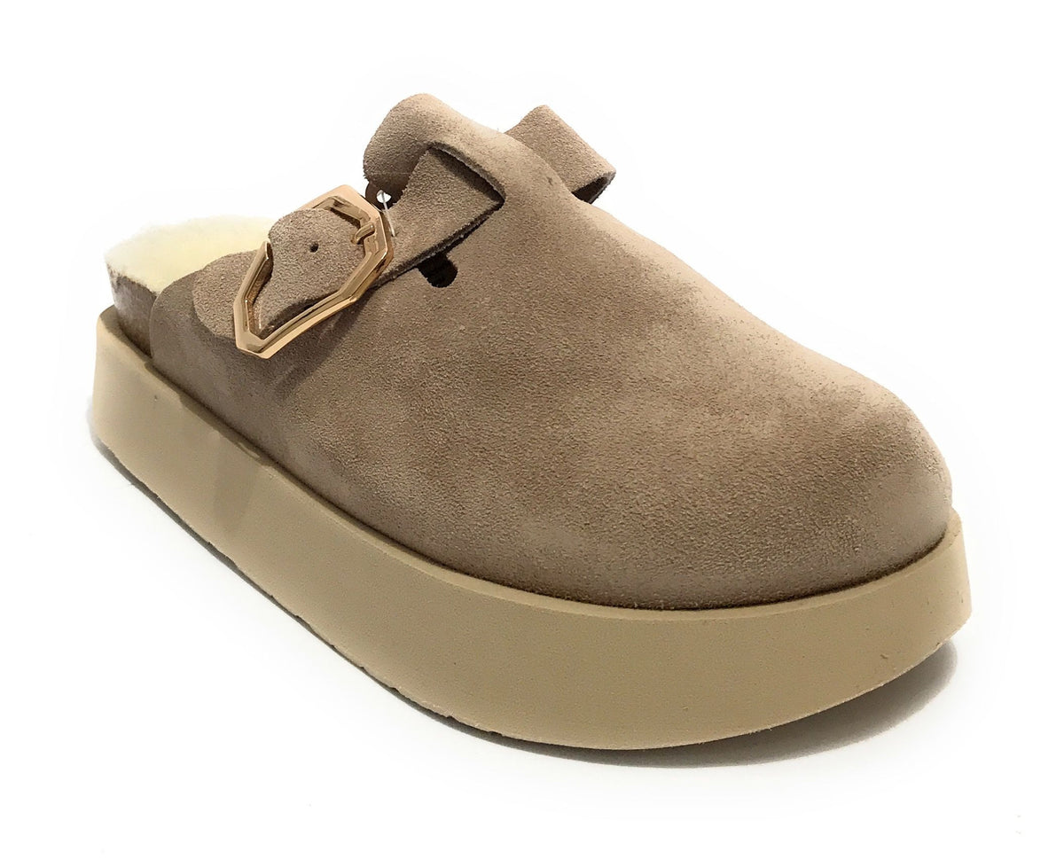 Sabot donna Genuins Indiana velour wool taupe D26GN01 G106620