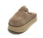 Sabot donna Genuins Indiana velour wool taupe D26GN01 G106620