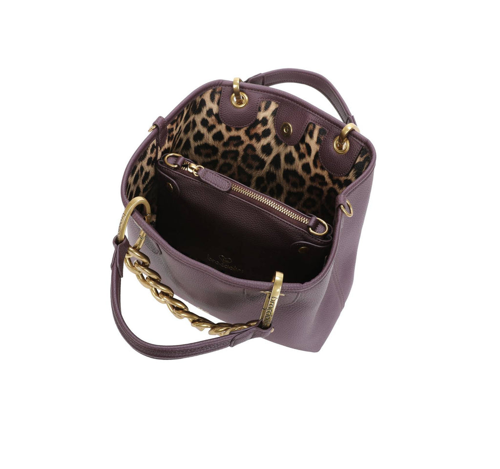 Borsa a mano con tracolla Braccialini Beth Jewels bordeaux B26BR67 B18531