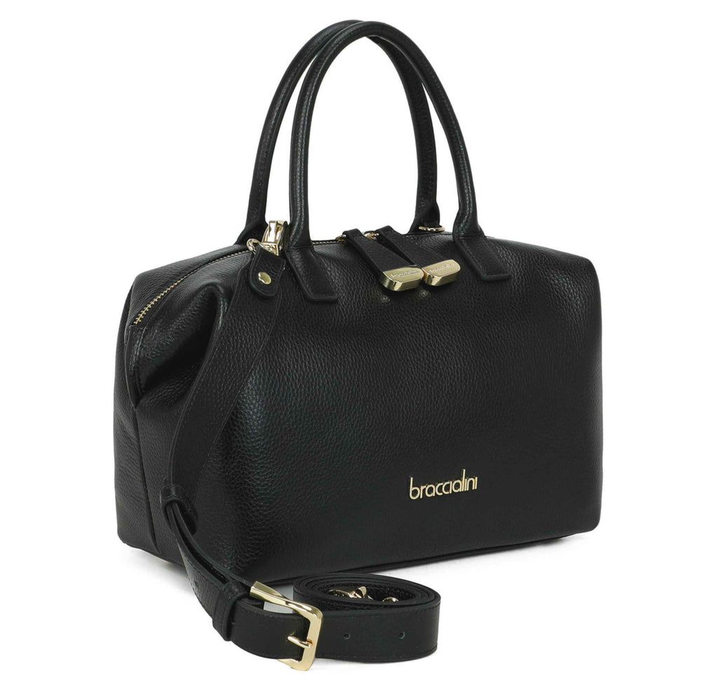 Borsa donna Braccialini bauletto Sara pelle black B26BR66 B18640