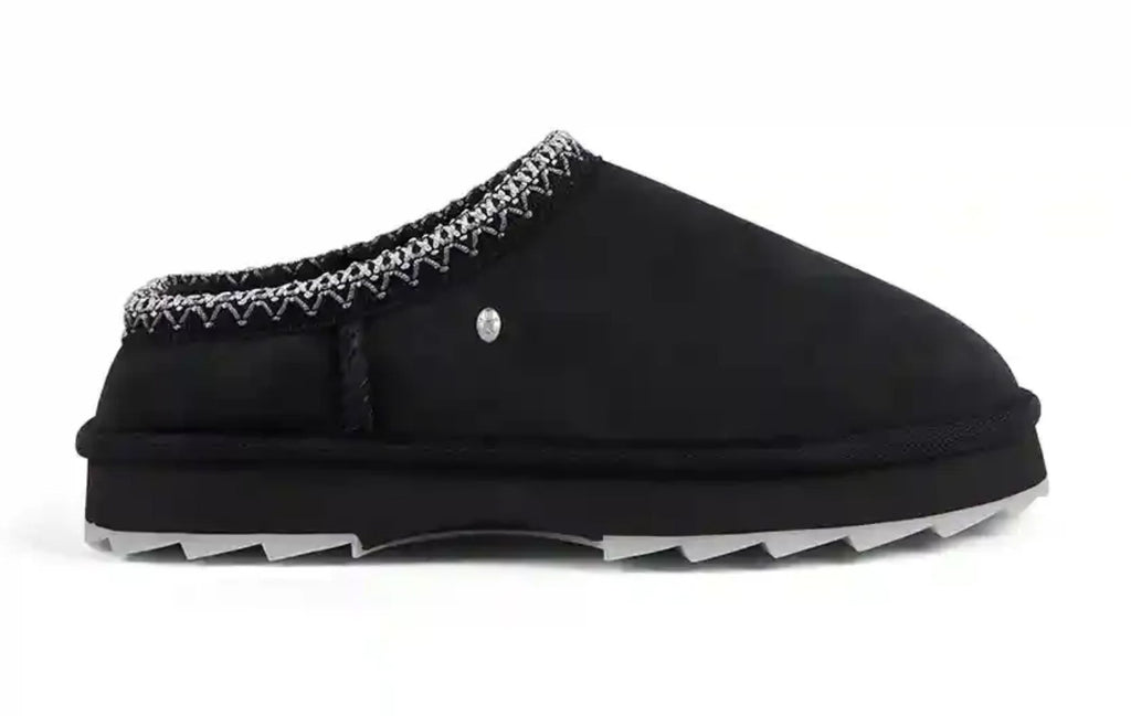 Scarpe donna EMU Pantofole in camoscio Sharky Scuff nero D26EM05 W13179