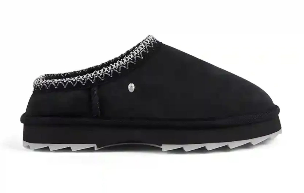 Scarpe donna EMU Pantofole in camoscio Sharky Scuff nero D26EM05 W13179