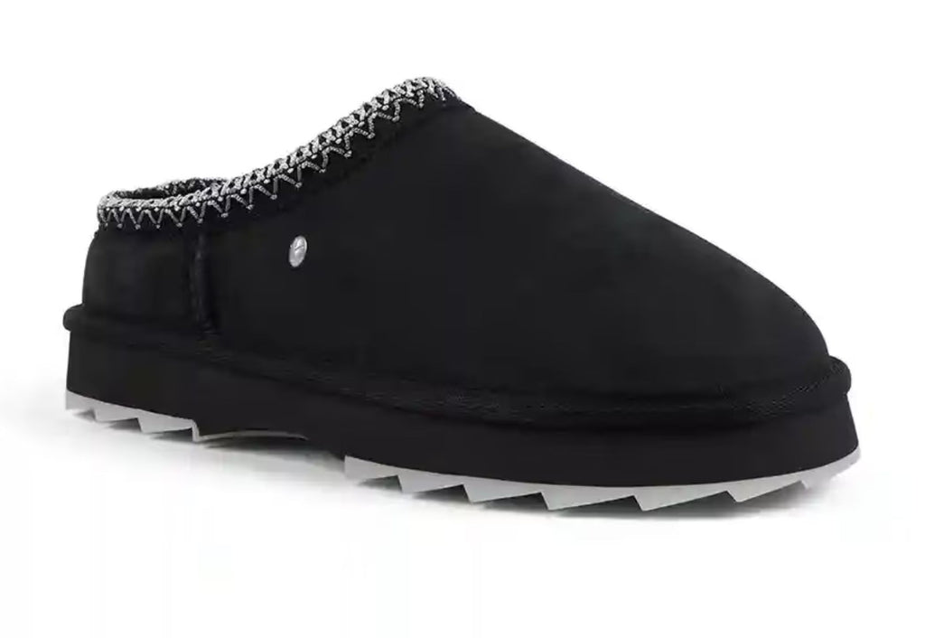 Scarpe donna EMU Pantofole in camoscio Sharky Scuff nero D26EM05 W13179