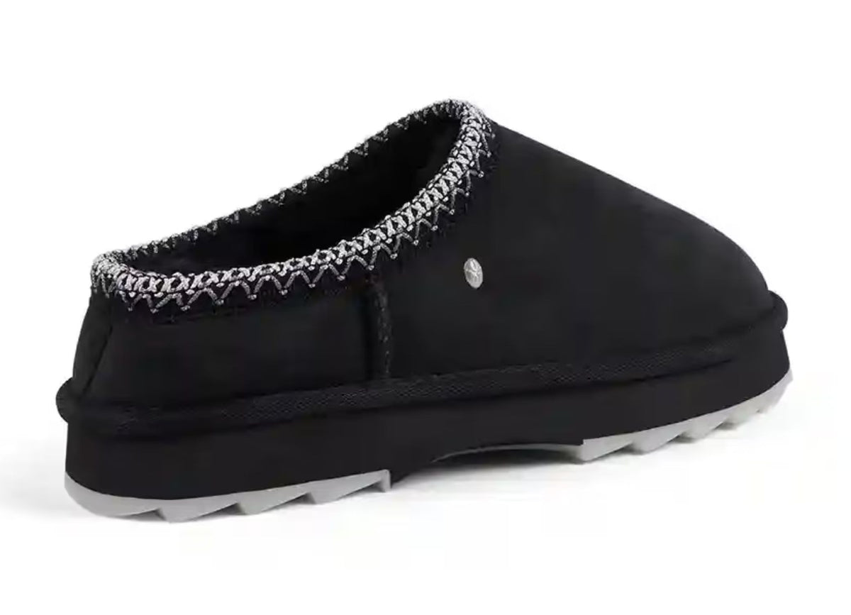 Scarpe donna EMU Pantofole in camoscio Sharky Scuff nero D26EM05 W13179