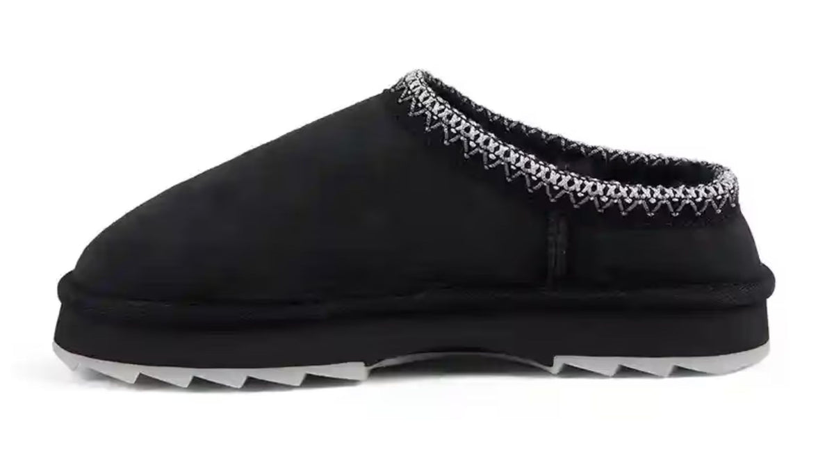 Scarpe donna EMU Pantofole in camoscio Sharky Scuff nero D26EM05 W13179