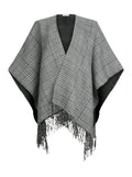 Poncho donna Liu Jo principe di galles nero/bianco C26LJ64 2F5036 T0300
