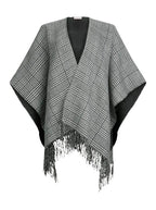 Poncho donna Liu Jo principe di galles nero/bianco C26LJ64 2F5036 T0300