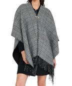 Poncho donna Liu Jo principe di galles nero/bianco C26LJ64 2F5036 T0300