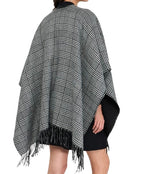 Poncho donna Liu Jo principe di galles nero/bianco C26LJ64 2F5036 T0300