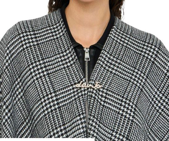 Poncho donna Liu Jo principe di galles nero/bianco C26LJ64 2F5036 T0300