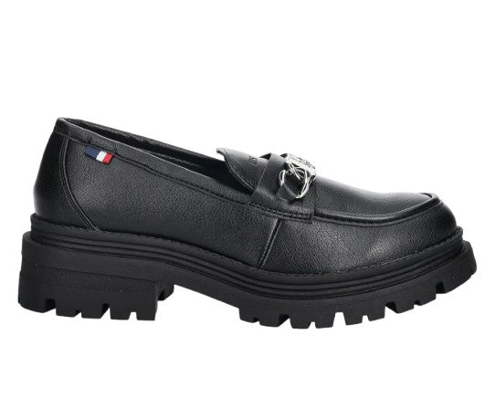 Scarpe US Polo mocassino con zeppa Alicya007 nero D26UP08