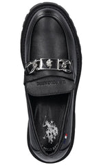 Scarpe US Polo mocassino con zeppa Alicya007 nero D26UP08