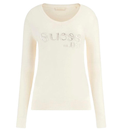Maglione donna Guess Saylor white E26GU37 W5BR41Z2NQ2