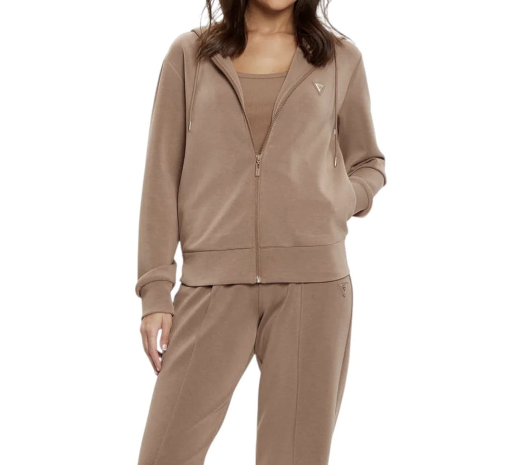 Felpa donna Guess marrone chiaro E26GU35 V4YQ06KCAY2