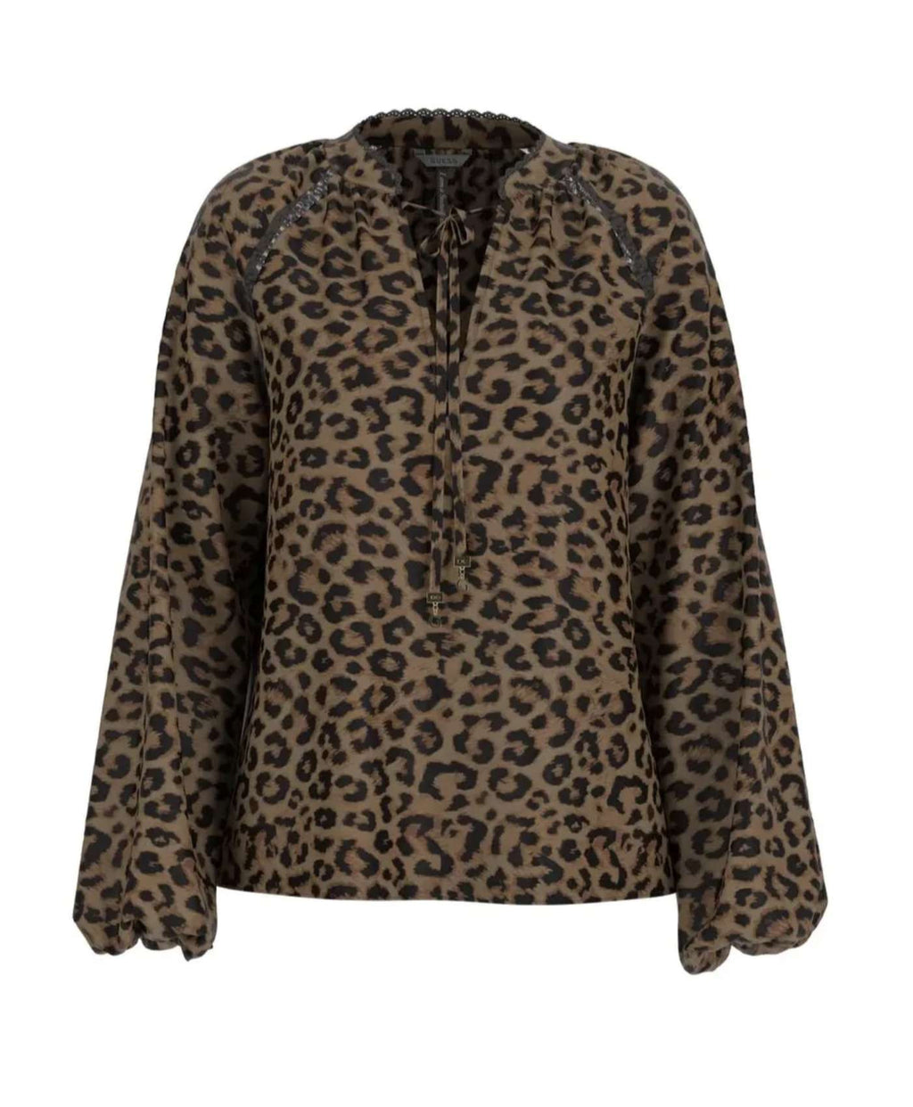 Camicia donna Guess stampa animalier E26GU33 W5BH74WGLA2
