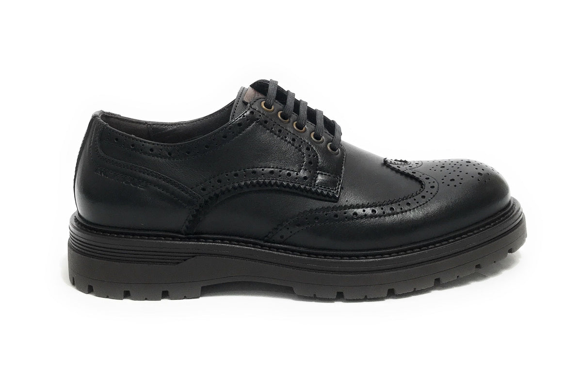 Scarpe uomo Ambitious francesina stringata in pelle black U26AM09 13699-6583AM