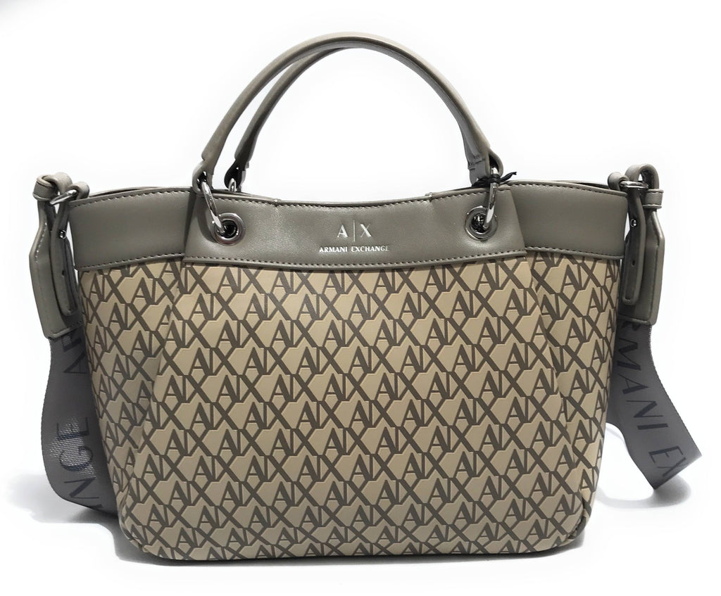 Borsa donna a mano con tracolla Armani Exchange grey/ beige B26AX30 XW000393 AF17145 M1014