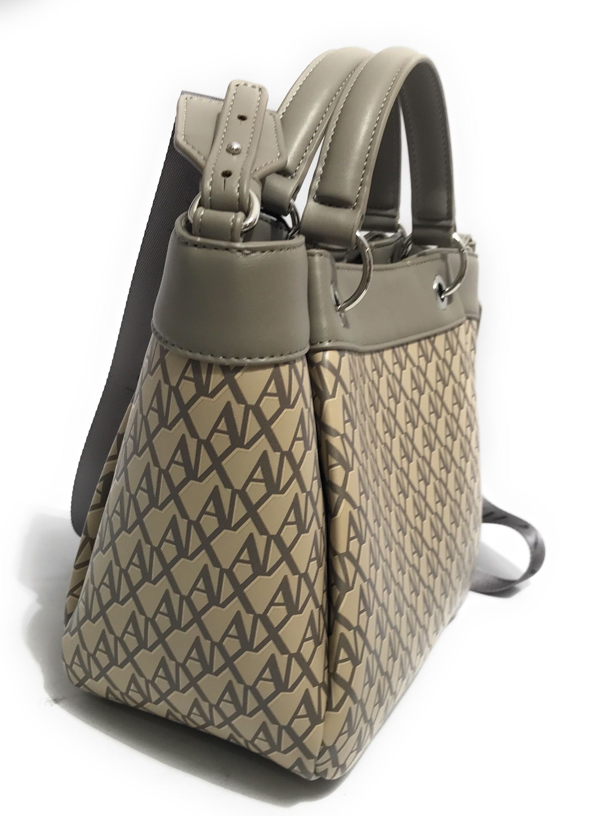 Borsa donna a mano con tracolla Armani Exchange grey/ beige B26AX30 XW000393 AF17145 M1014
