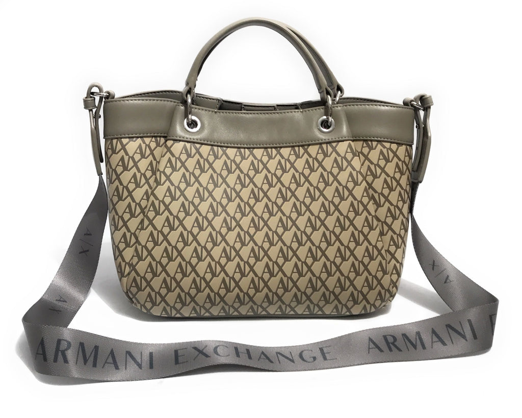 Borsa donna a mano con tracolla Armani Exchange grey/ beige B26AX30 XW000393 AF17145 M1014