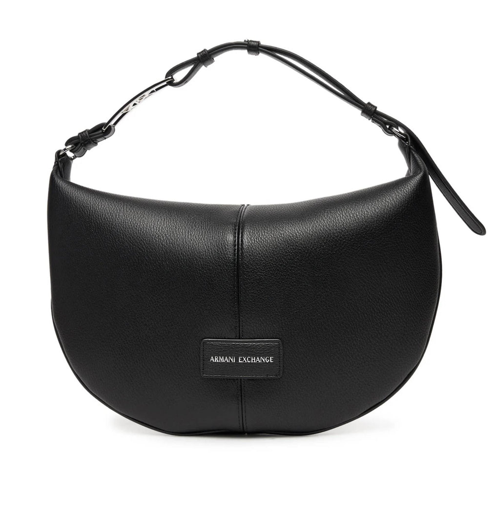 Borsa donna Armani Exchange Polly hobo M nero B26AX28 XW001573 AF15632 UC001