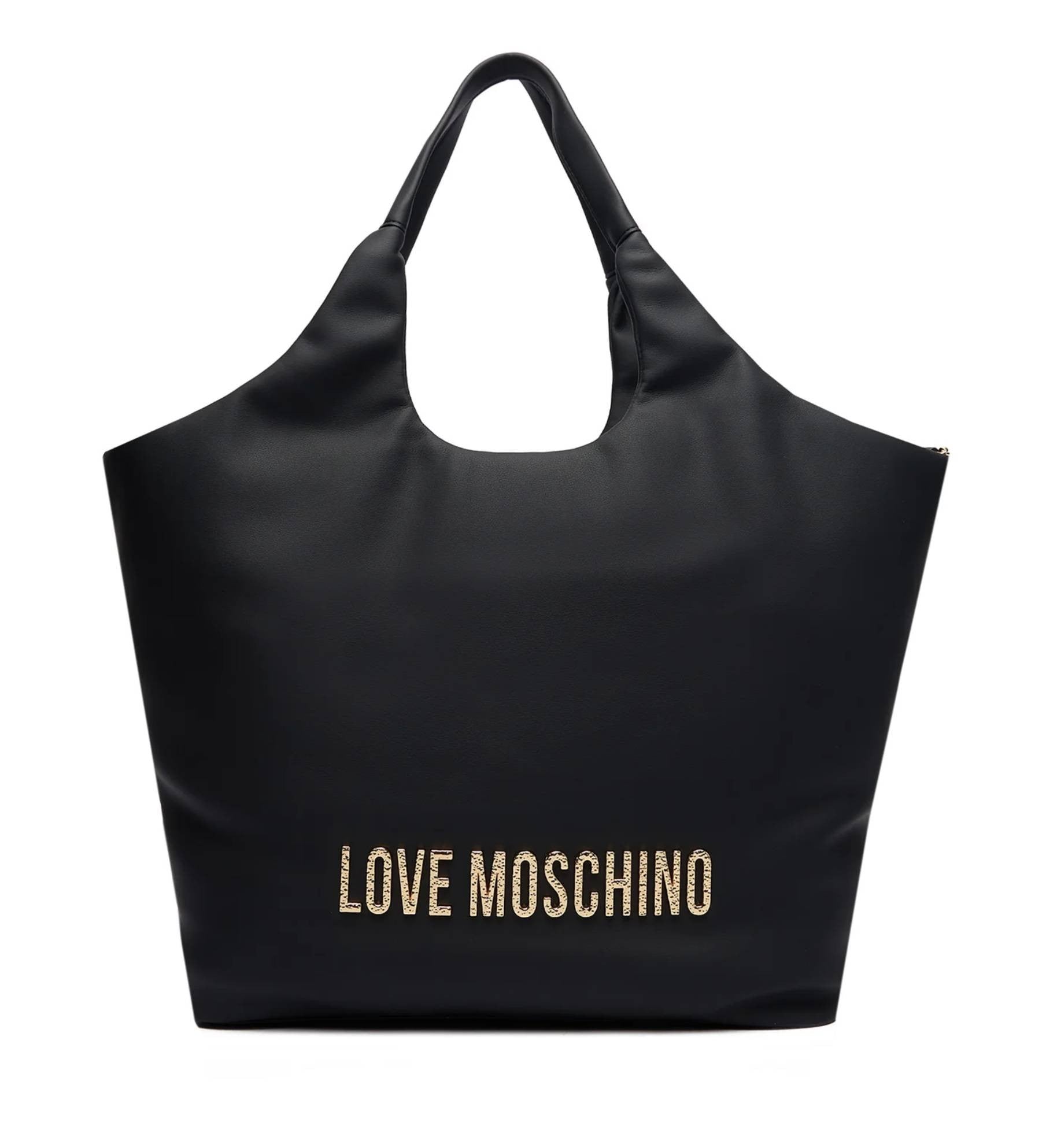 Borsa donna Love Moschino shopper con pochette nero B26MO102 JC4396