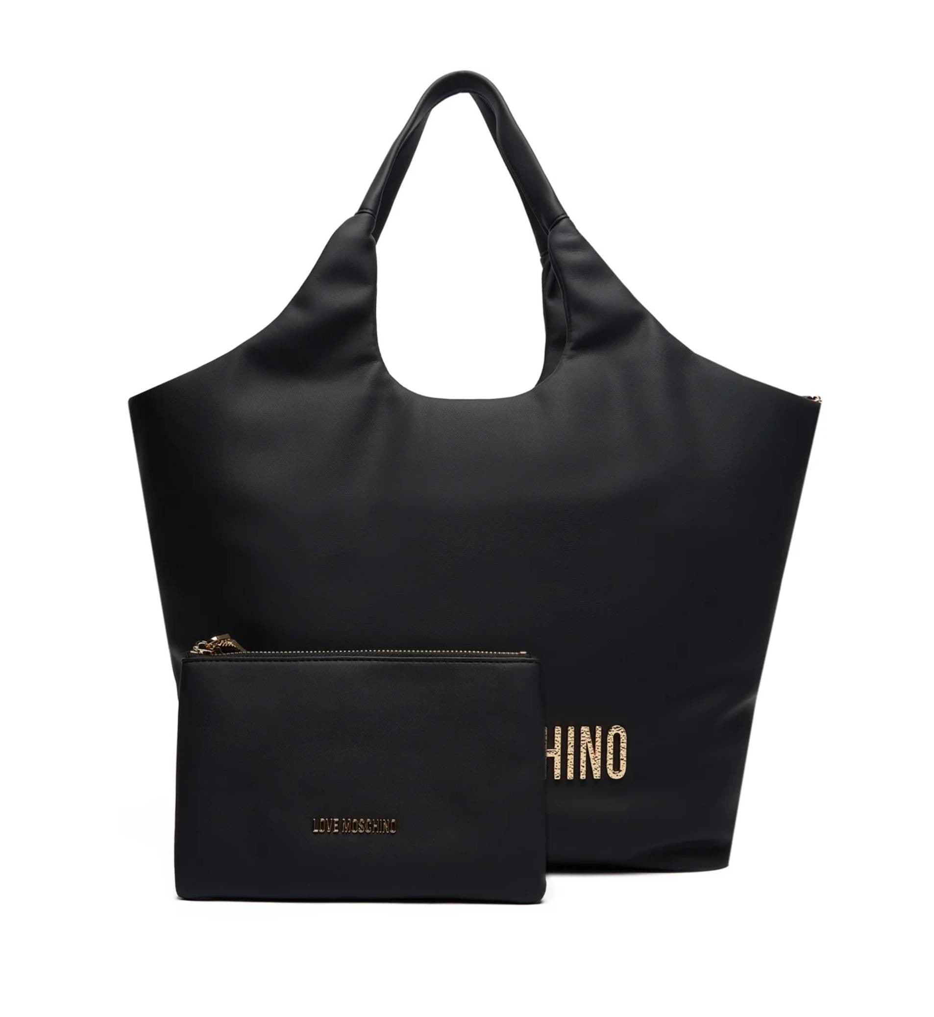 Borsa donna Love Moschino shopper con pochette nero B26MO102 JC4396