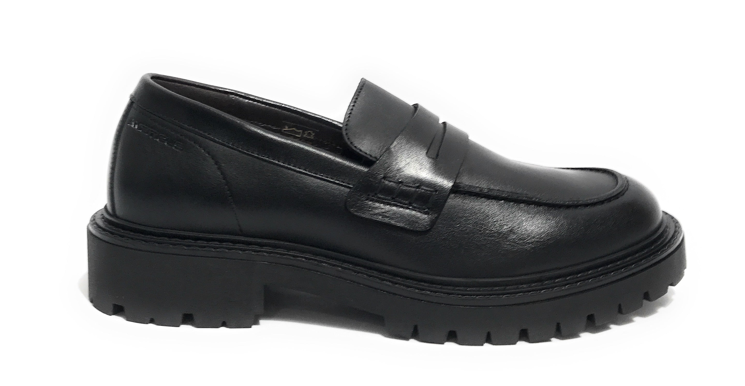 Scarpe uomo Ambitious mocassino fondo alto in pelle nero U26AM08 13737-6583AM