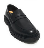 Scarpe uomo Ambitious mocassino fondo alto in pelle nero U26AM08 13737-6583AM