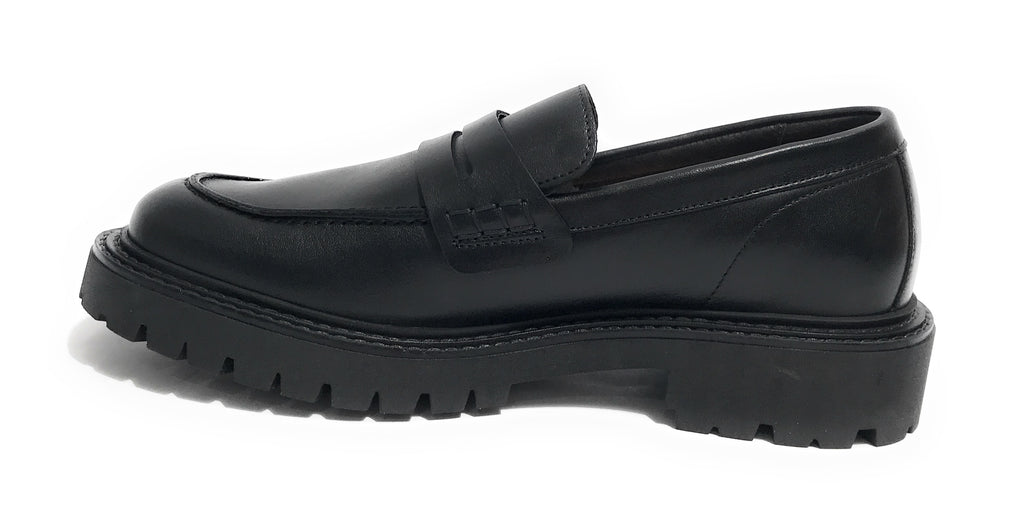 Scarpe uomo Ambitious mocassino fondo alto in pelle nero U26AM08 13737-6583AM