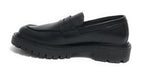 Scarpe uomo Ambitious mocassino fondo alto in pelle nero U26AM08 13737-6583AM
