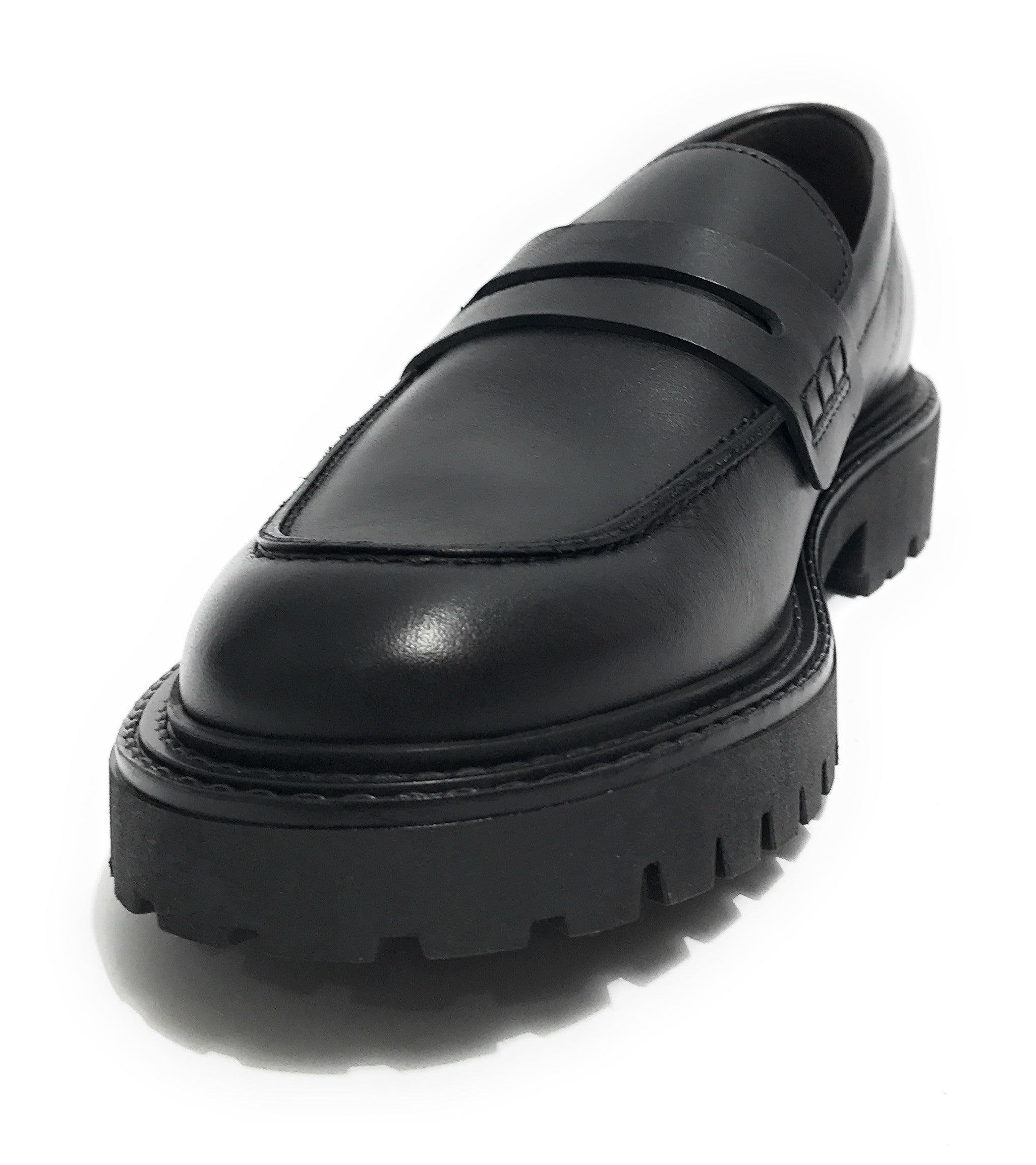 Scarpe uomo Ambitious mocassino fondo alto in pelle nero U26AM08 13737-6583AM