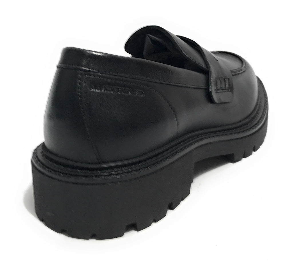 Scarpe uomo Ambitious mocassino fondo alto in pelle nero U26AM08 13737-6583AM