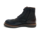 Scarpe uomo Ambitious polacchino stringato in pelle navy combi U26AM10 12432-6553AM