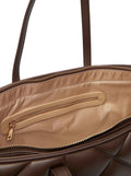 Borsa donna Love Moschino shopper trapuntata cioccolato B26MO103 JC4120