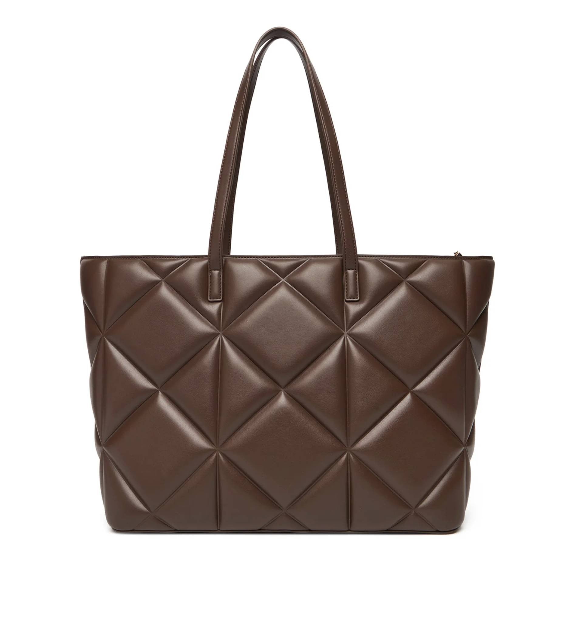 Borsa donna Love Moschino shopper trapuntata cioccolato B26MO103 JC4120