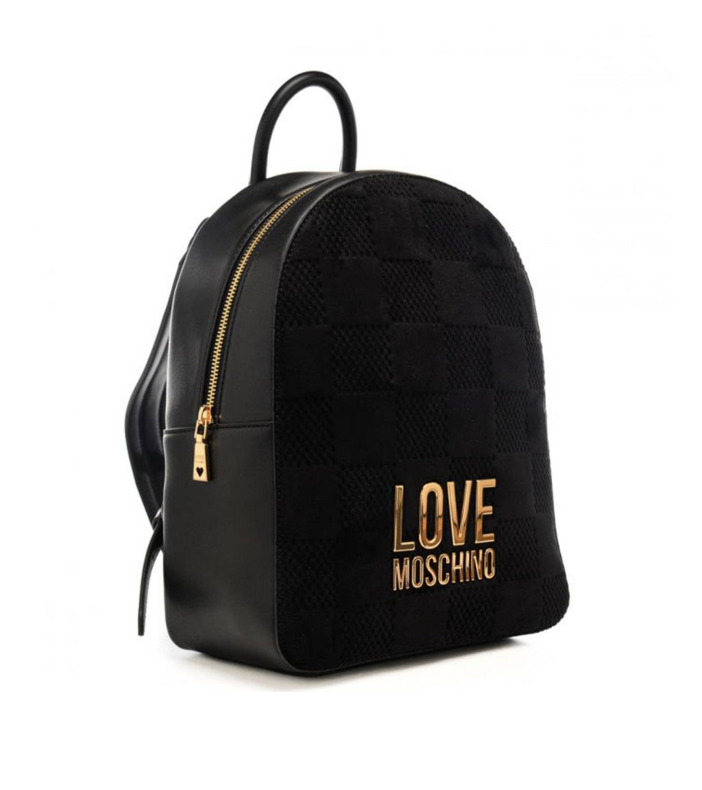 Borsa donna Love Moschino zaino ecopelle/tessuto nero B26MO111 JC4124PP0NKB100A