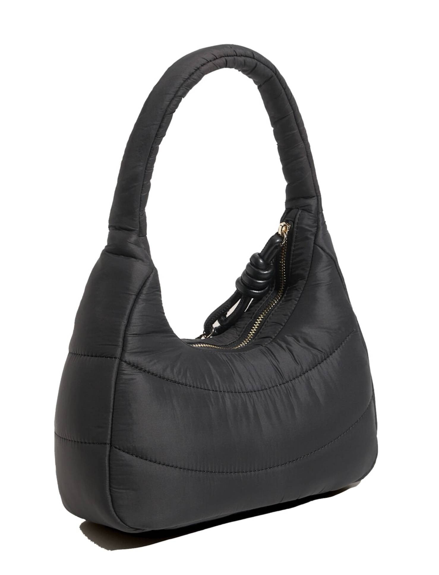 Borsa donna Love Moschino a spalla Puffy nylon nero B26MO114 JC4349PP0NKY100A