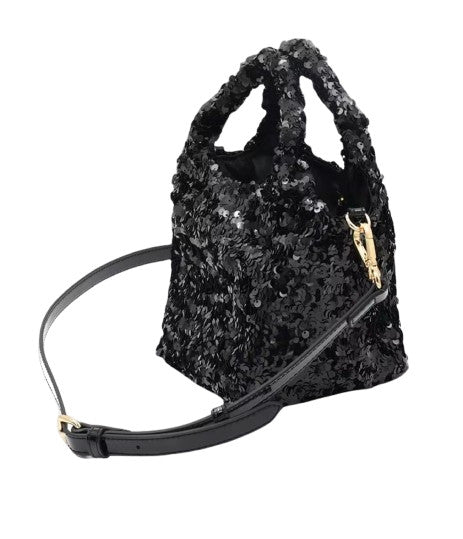 Borsa donna Love Moschino con pailettes nero B26MO116 JC4147PP0NKK100A