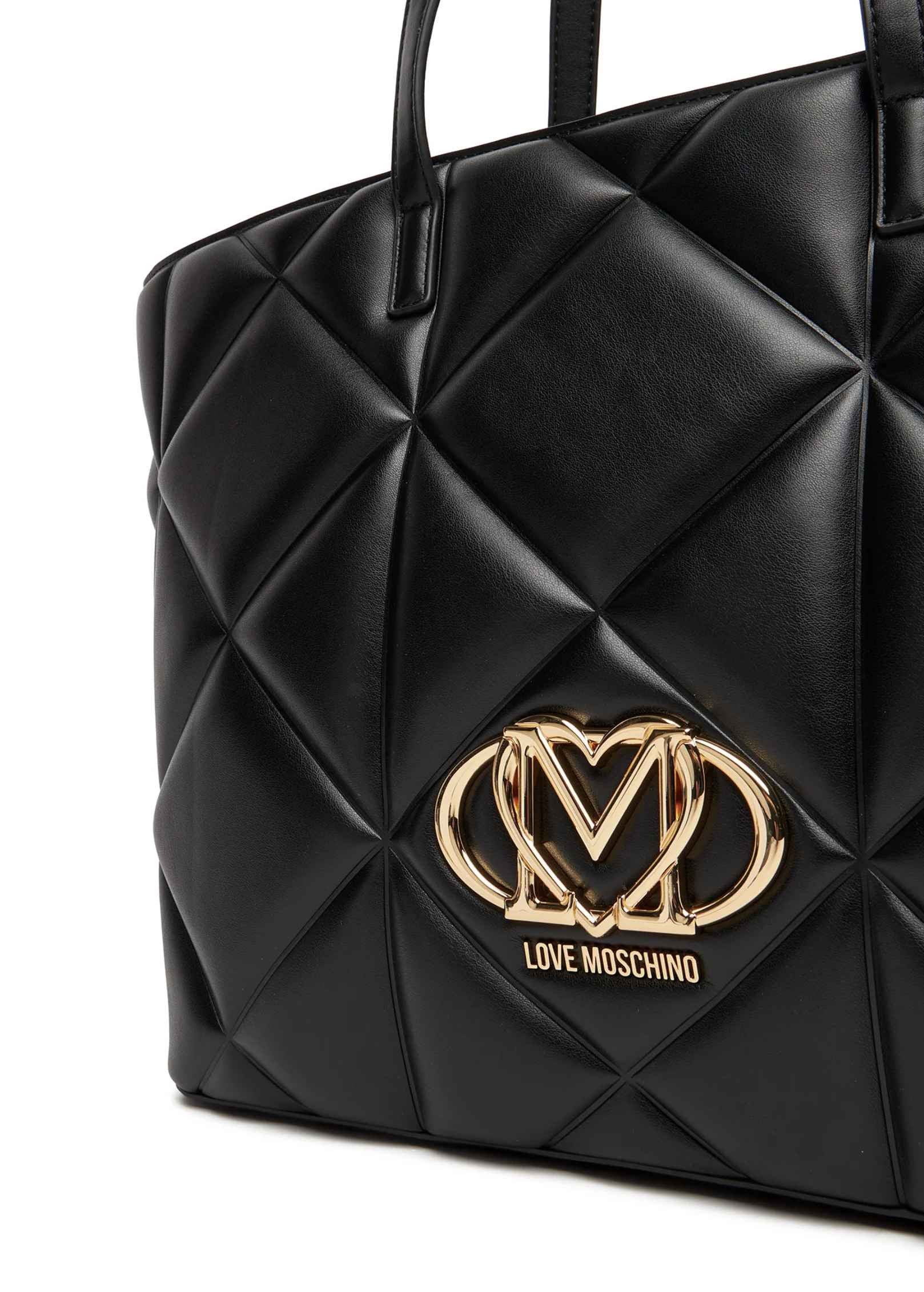 Borsa donna Love Moschino shopper trapuntata nero B26MO120 JC4120