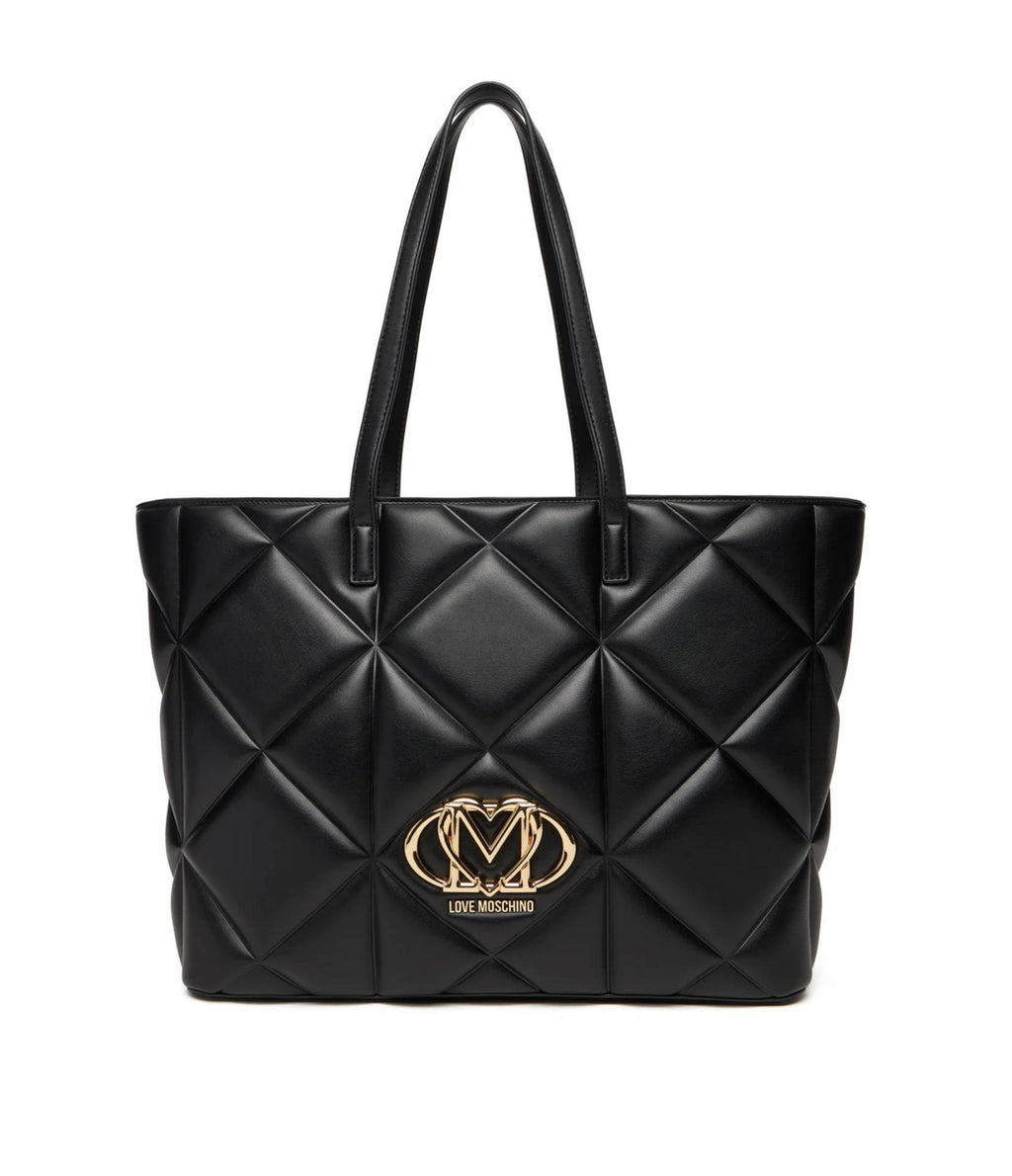 Borsa donna Love Moschino shopper trapuntata nero B26MO120 JC4120