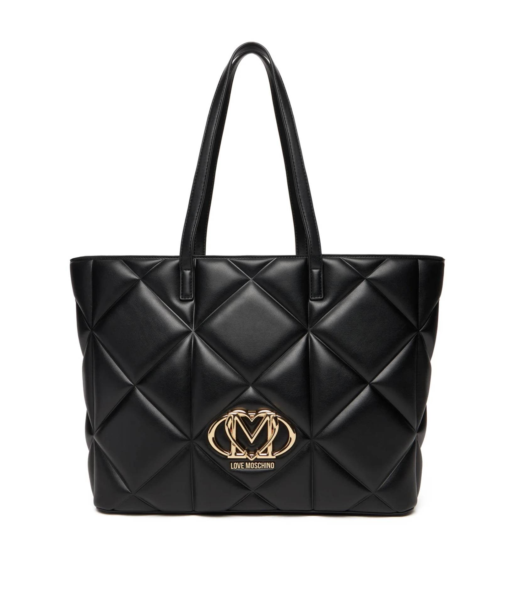 Borsa donna Love Moschino shopper trapuntata nero B26MO120 JC4120