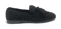 Scarpe donna Emanuélle Vee mocassino Victoria tessuto teddy nero D26EV31 452M-805-11-T164