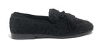 Scarpe donna Emanuélle Vee mocassino Victoria tessuto teddy nero D26EV31 452M-805-11-T164
