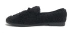Scarpe donna Emanuélle Vee mocassino Victoria tessuto teddy nero D26EV31 452M-805-11-T164