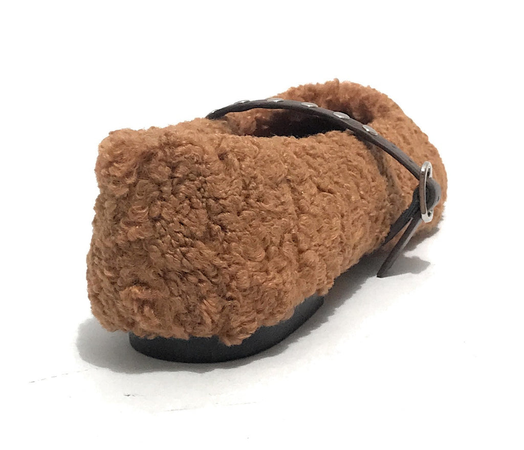 Scarpe donna Emanuélle Vee ballerina margaret tessuto teddy cuoio D26EV23 452M-804-10-T164