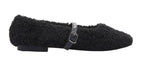 Scarpe donna Emanuélle Vee ballerina margaret tessuto teddy black D26EV25 452M-804-10-T164